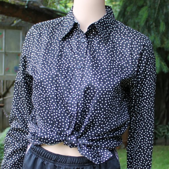 Chaps Tops - NWOT Polka Dot Shirt